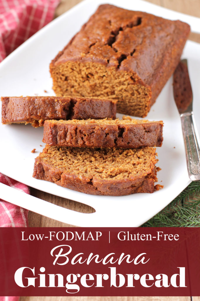 Low FODMAP Gluten-Free Banana Gingerbread
