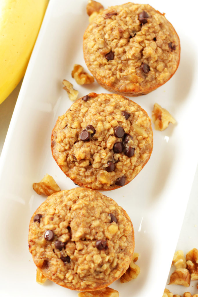 Low FODMAP Banana Nut Oatmeal Muffins