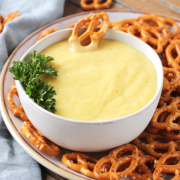 Low FODMAP Sweet Mustard Pretzel Dip