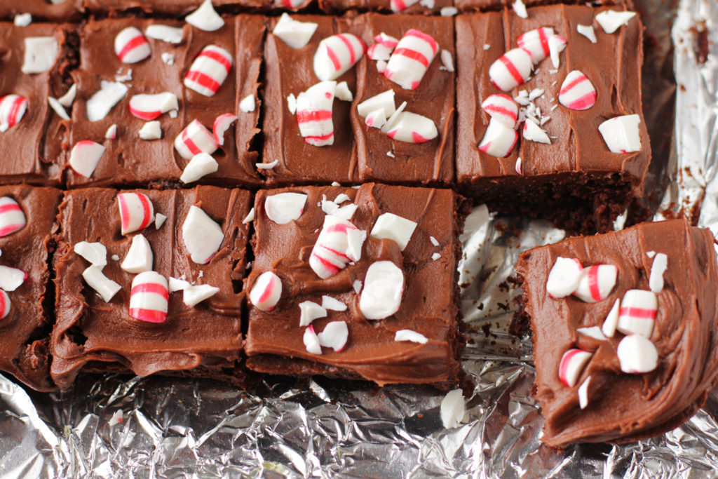 Low FODMAP Peppermint Crush Brownies