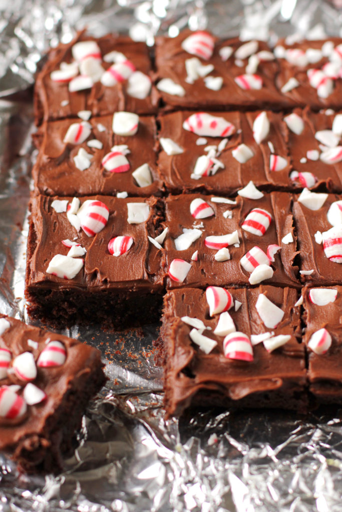 Low FODMAP Peppermint Crush Brownies