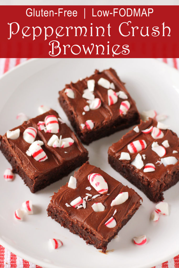 Low FODMAP Peppermint Crush Brownies