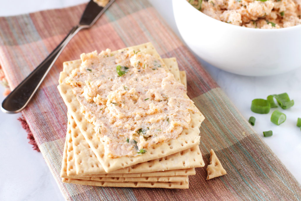 Low FODMAP Smoked Salmon & Cheddar Spread