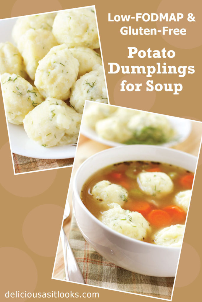 Low FODMAP Potato Dumplings for Soup (Matzah Balls or Kneidlach)