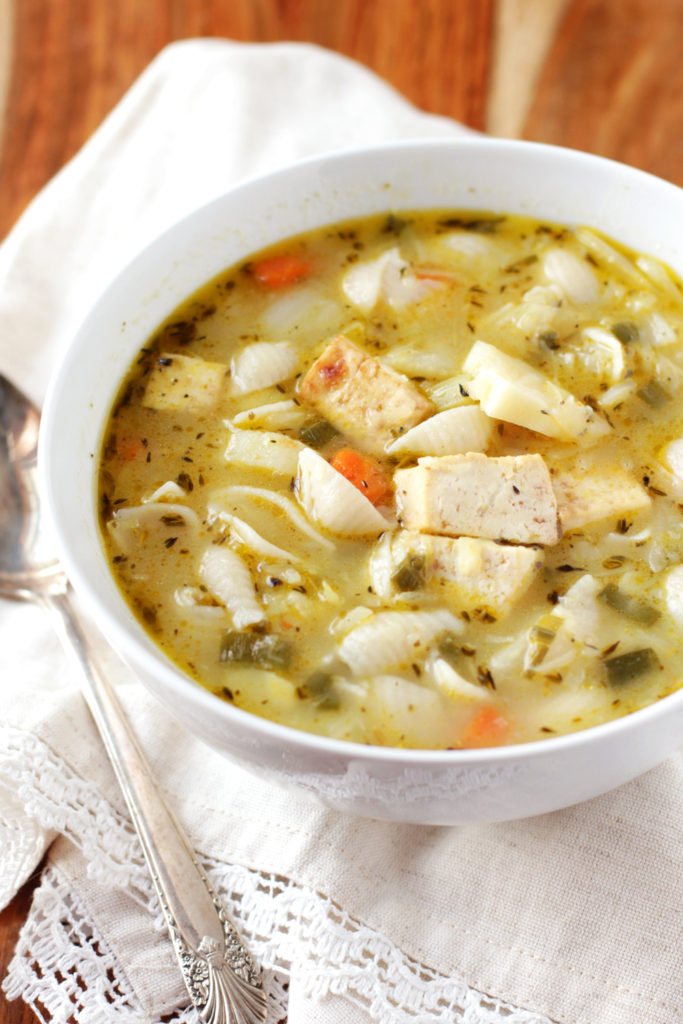 Low FODMAP White Minestrone with Tofu