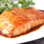 Low FODMAP Bourbon Orange Glazed Salmon