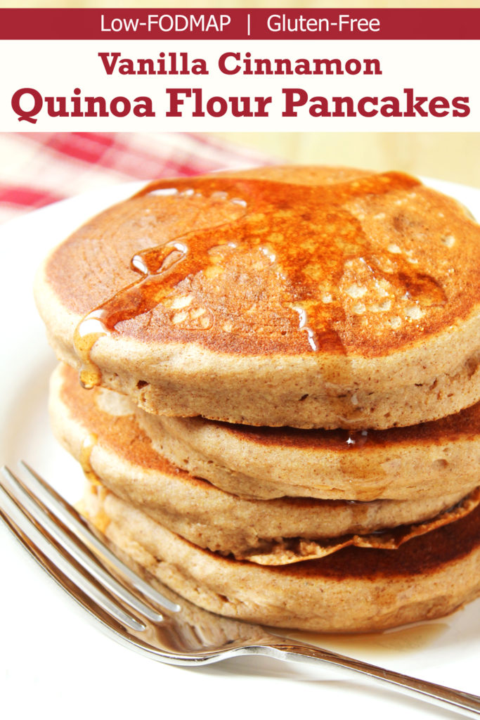 Vanilla Cinnamon Quinoa Pancakes