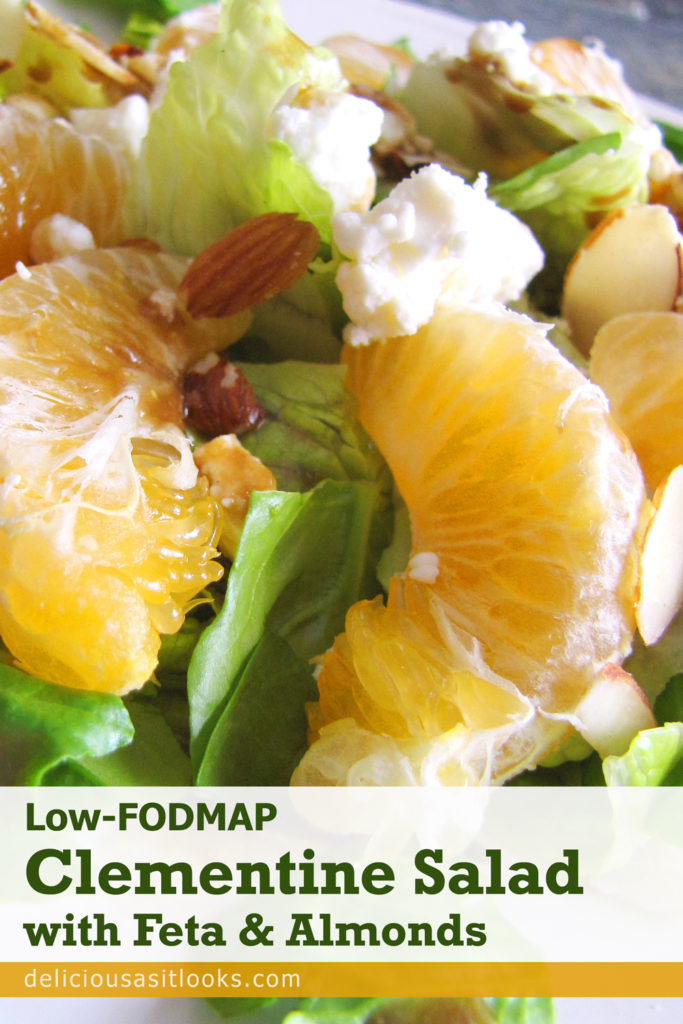 Low FODMAP Clementine Salad with Feta & Almonds
