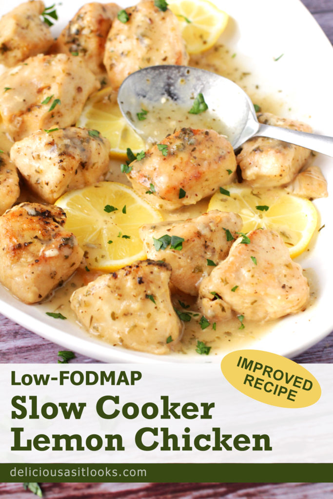 Low FODMAP Slow Cooker Lemon Chicken