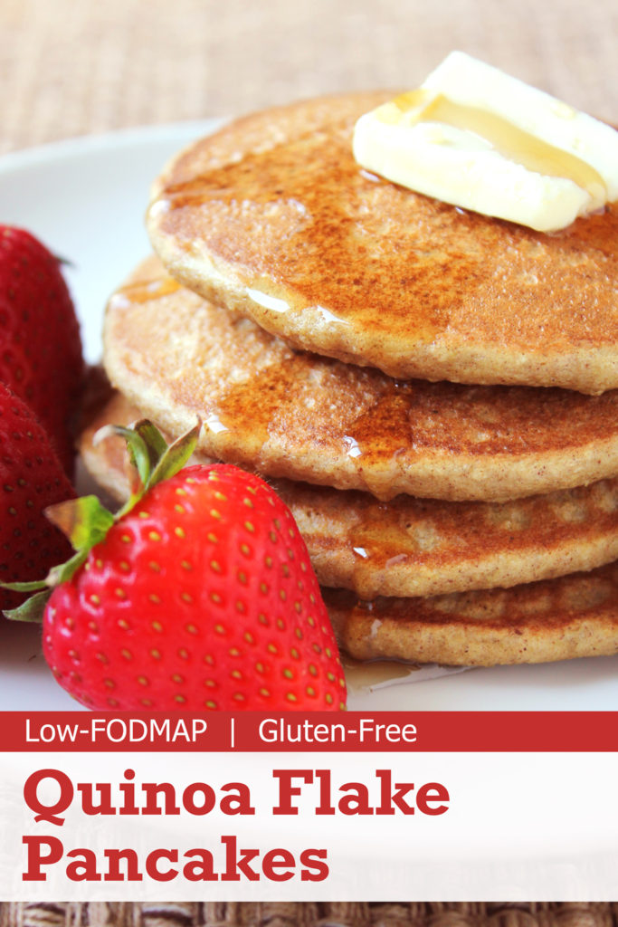 Quinoa Flake Pancakes (Gluten-Free & Low-FODMAP)