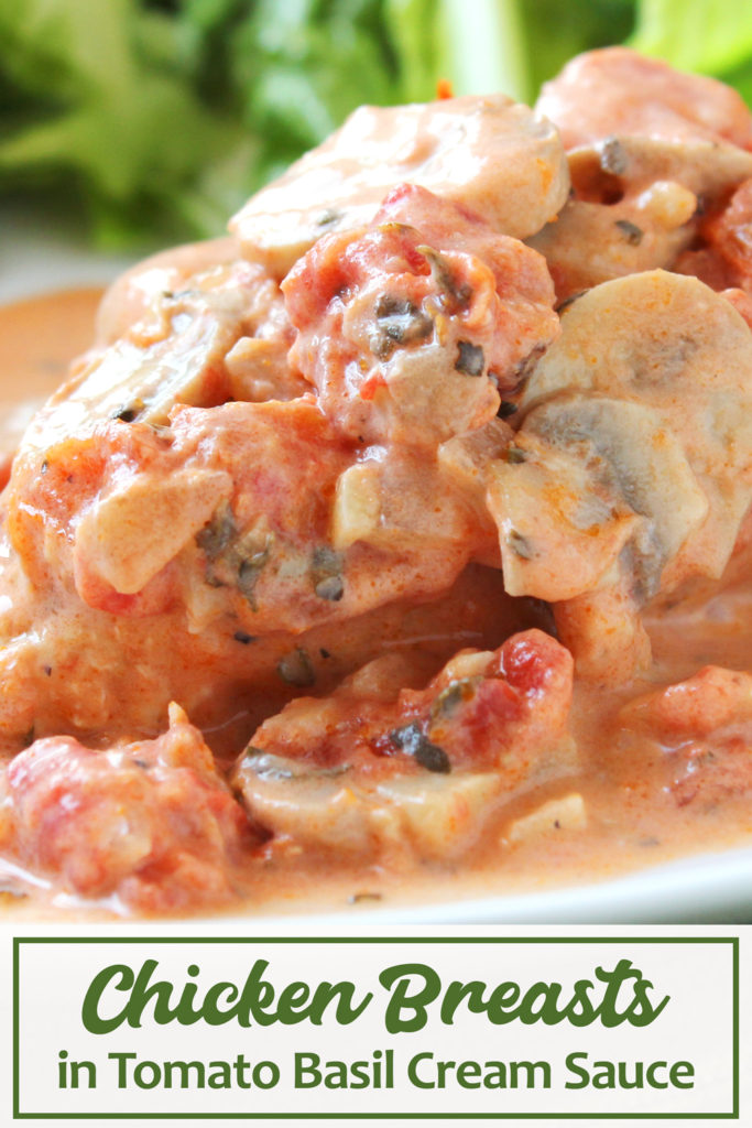 Chicken in Tomato Basil Cream Sauce
