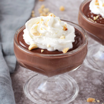 Low FODMAP Dark Chocolate Peanut Butter Pudding