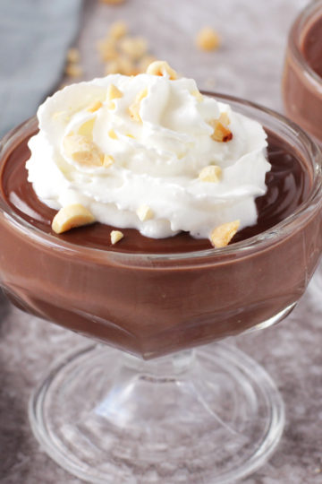 Low FODMAP Dark Chocolate Peanut Butter Pudding
