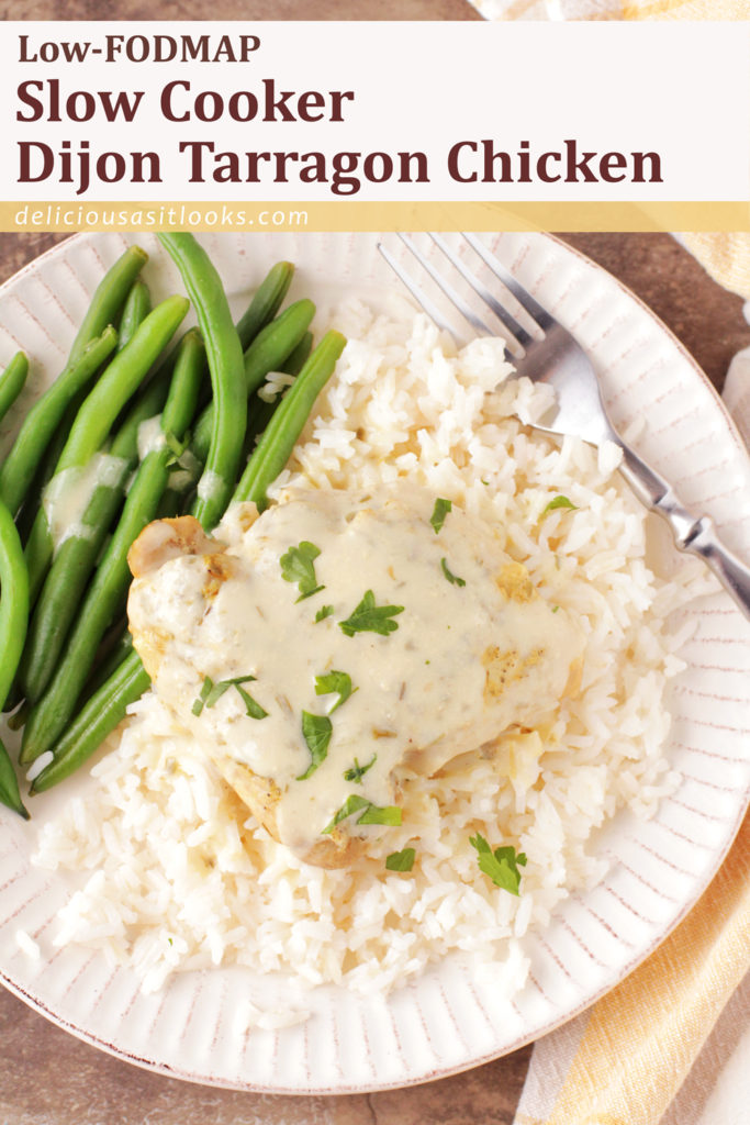 Low FODMAP Slow Cooker Dijon Tarragon Chicken