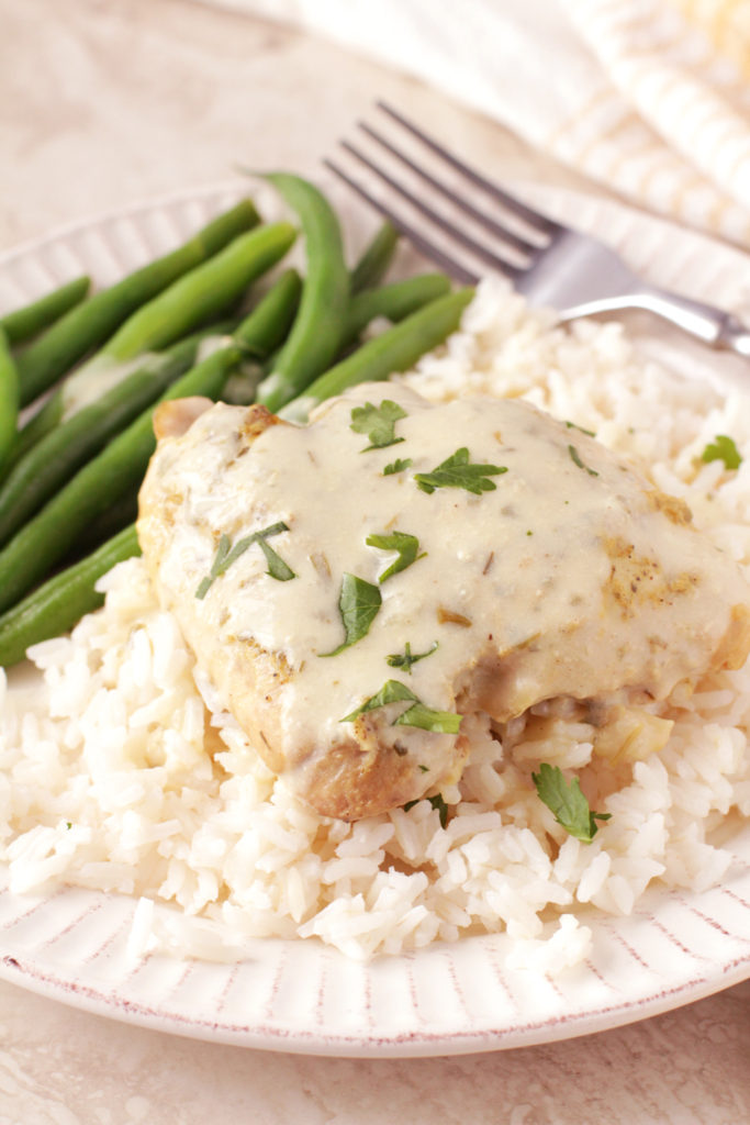 Low FODMAP Slow Cooker Dijon Tarragon Chicken