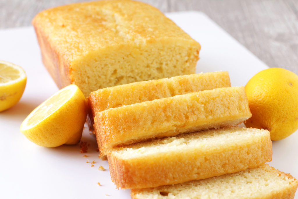 Low FODMAP Glazed Lemon Loaf (Pound Cake)