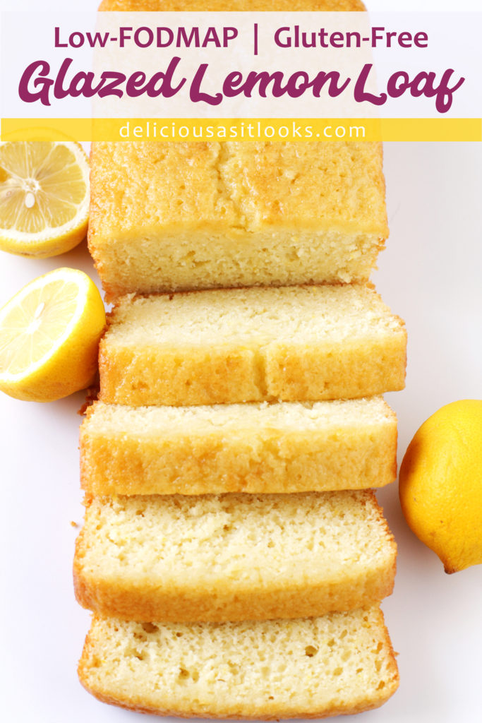 Low FODMAP Glazed Lemon Loaf (Pound Cake)