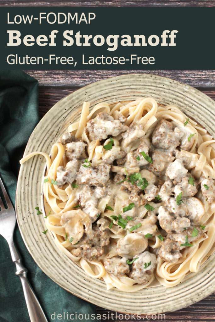 Low FODMAP Beef Stroganoff