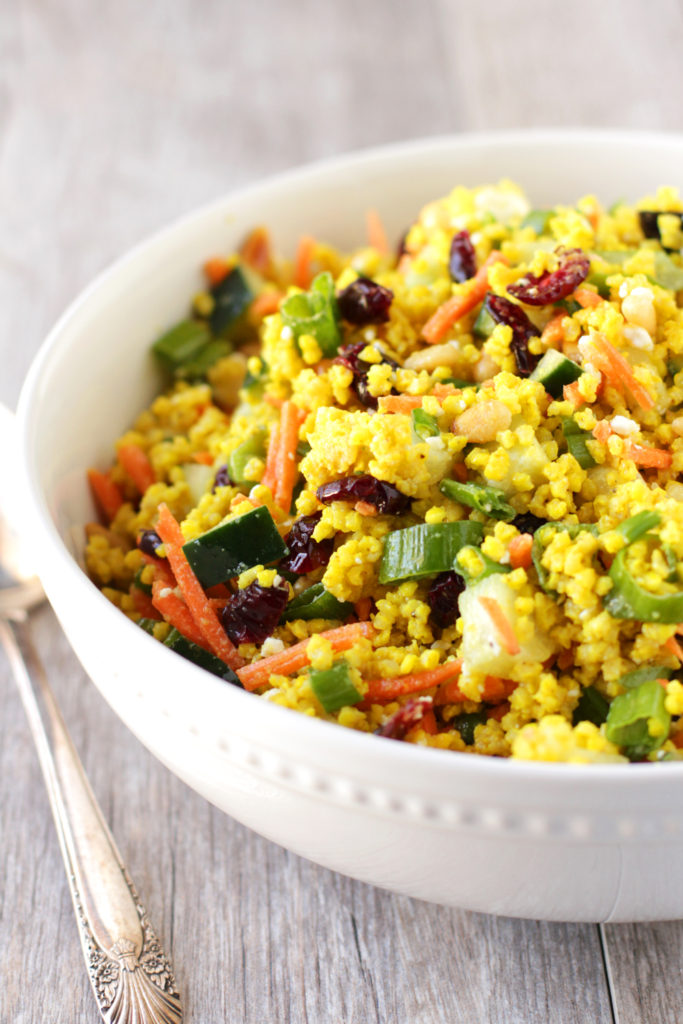 Low-FODMAP Moroccan Millet Couscous Salad