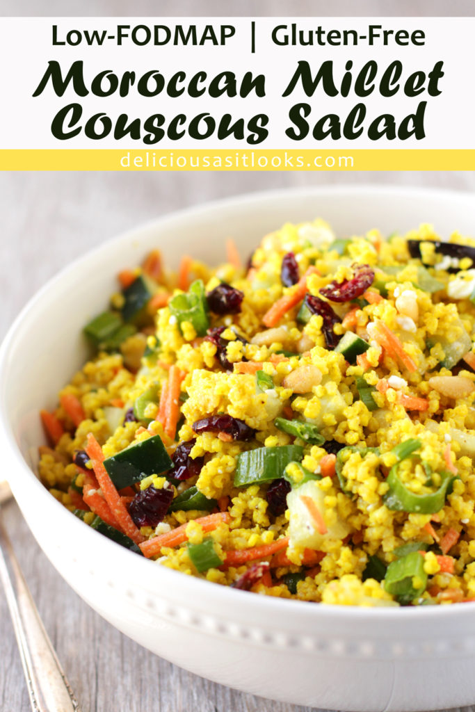 Low FODMAP Moroccan Millet Couscous Salad