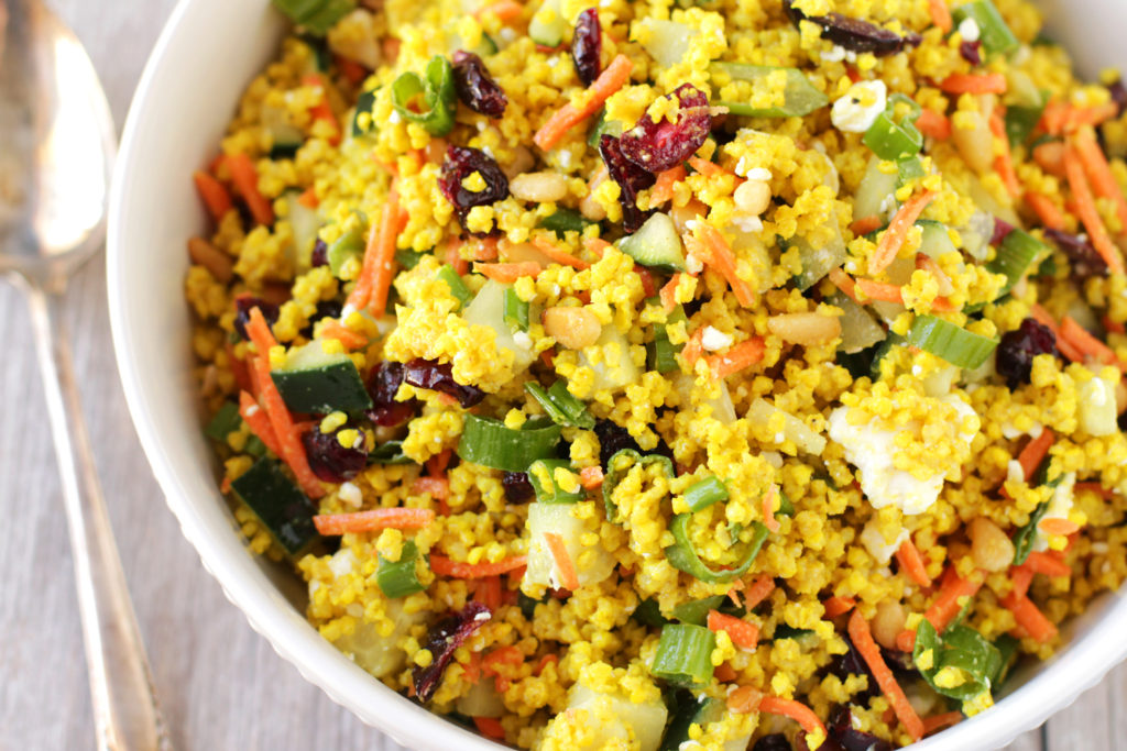 Low FODMAP Moroccan Millet Couscous Salad