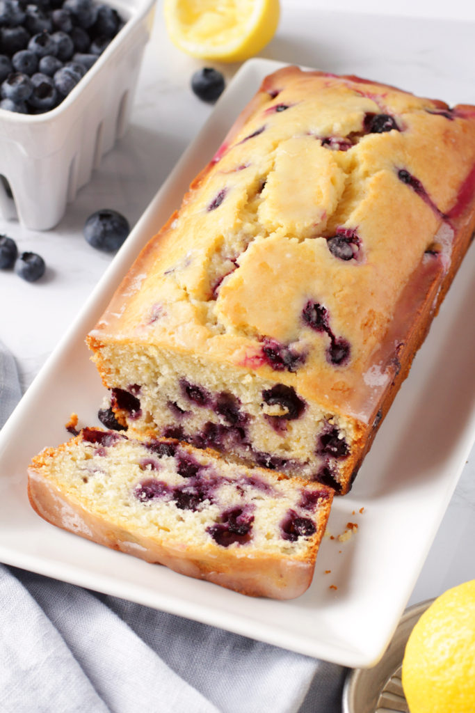 Healthier Lemon Blueberry Bread