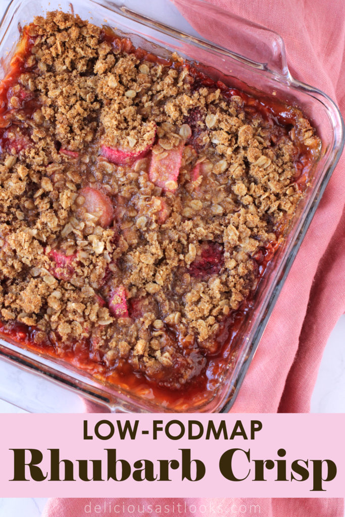 Low FODMAP Rhubarb Crisp