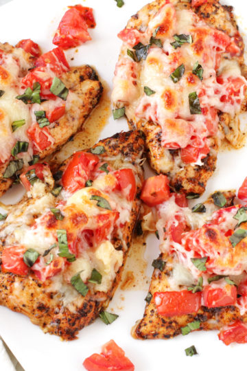 Low FODMAP Baked Bruschetta Chicken