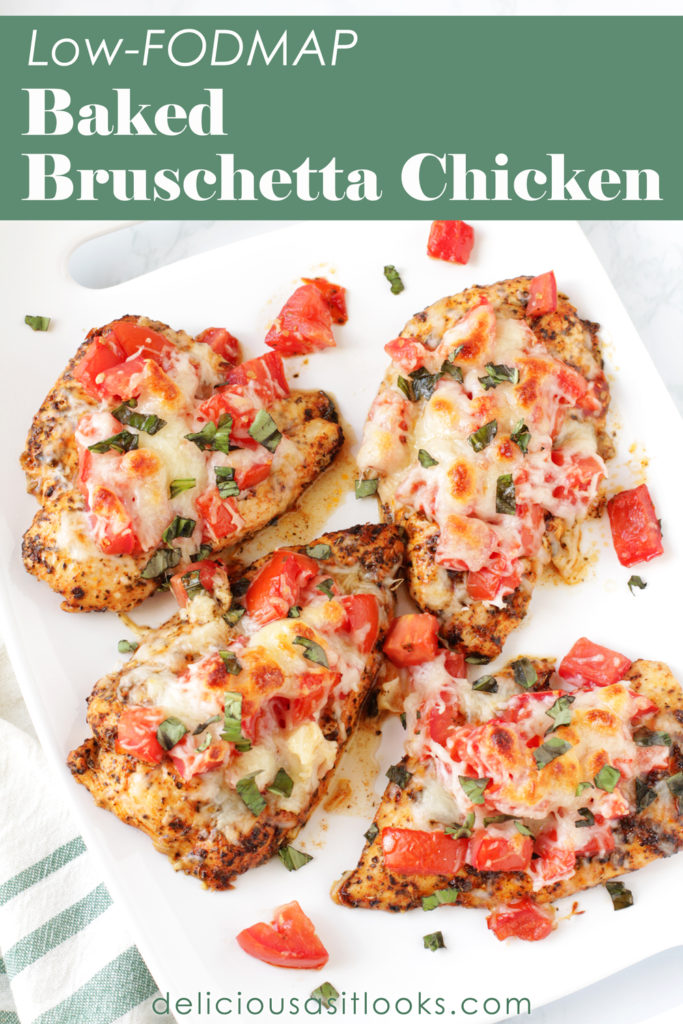 Low FODMAP Baked Bruschetta Chicken