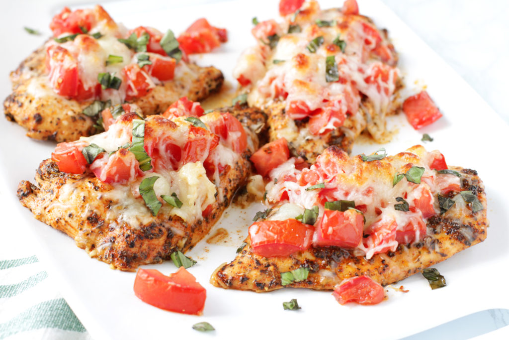 Low FODMAP Baked Bruschetta Chicken
