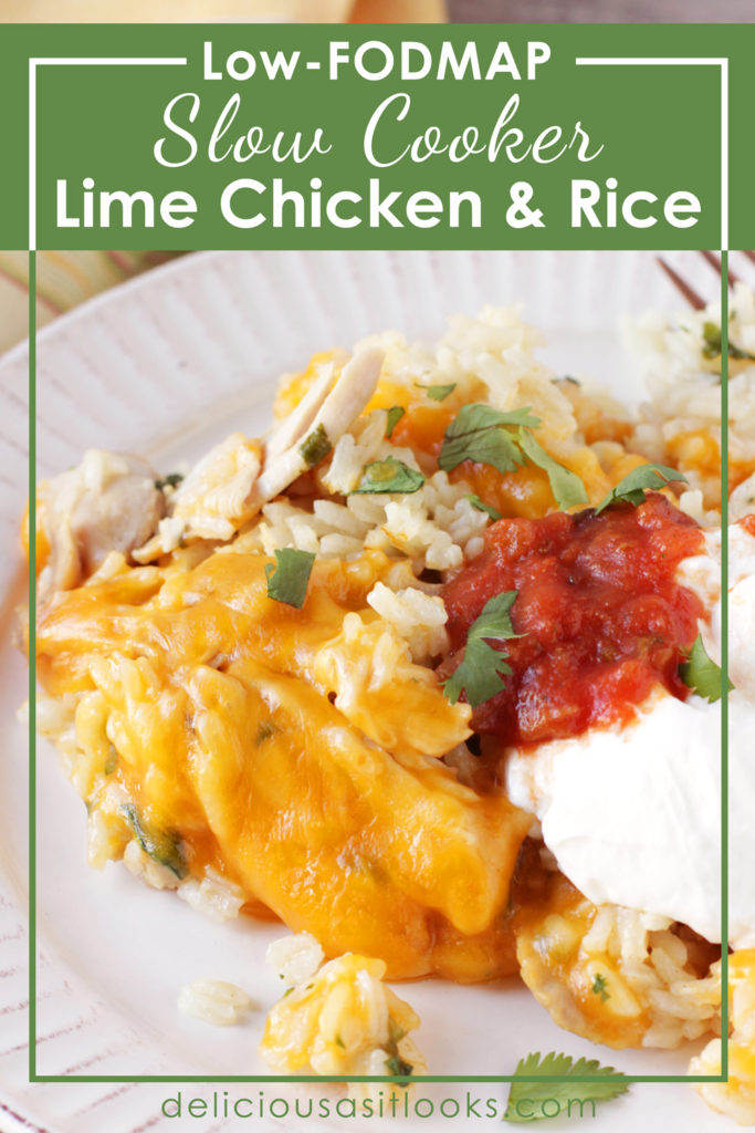 Low FODMAP Slow Cooker Lime Chicken and Rice