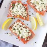 Low FODMAP Feta Crusted Salmon
