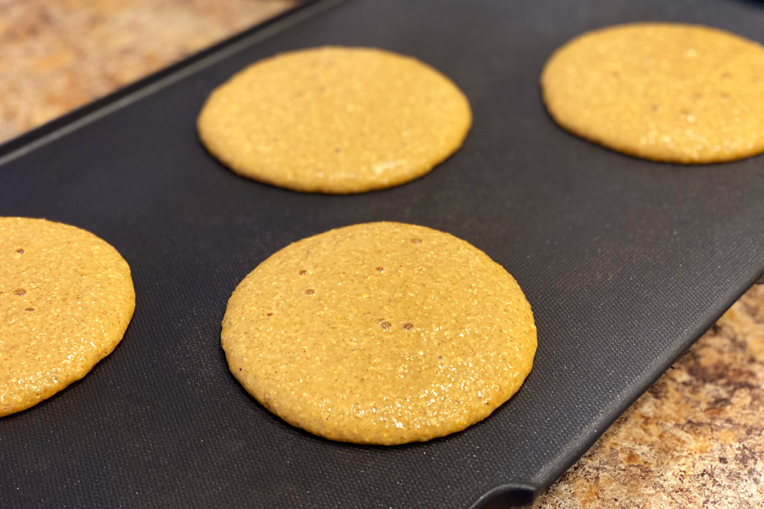cooking pumpkin pancakes