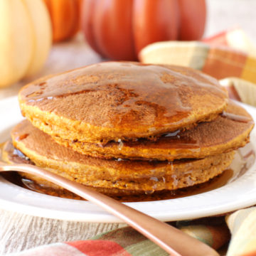 Blender Pumpkin Oatmeal Pancakes
