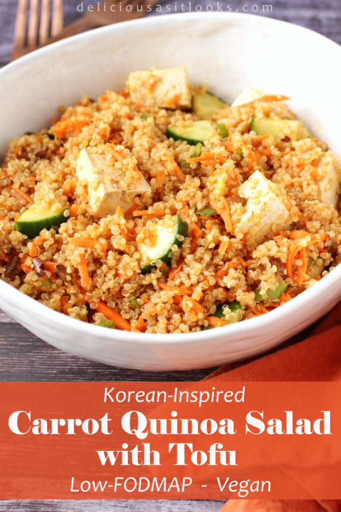 Carrot Quinoa Salad with Tofu