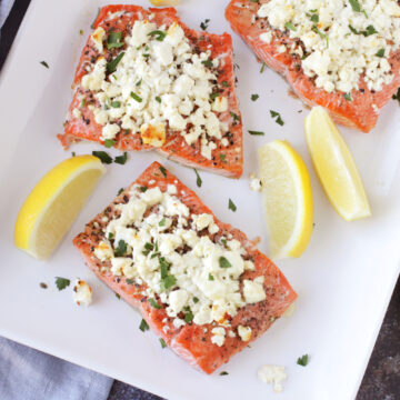 Low-FODMAP Feta Crusted Salmon