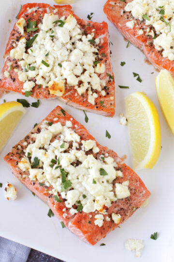 Low-FODMAP Feta Crusted Salmon