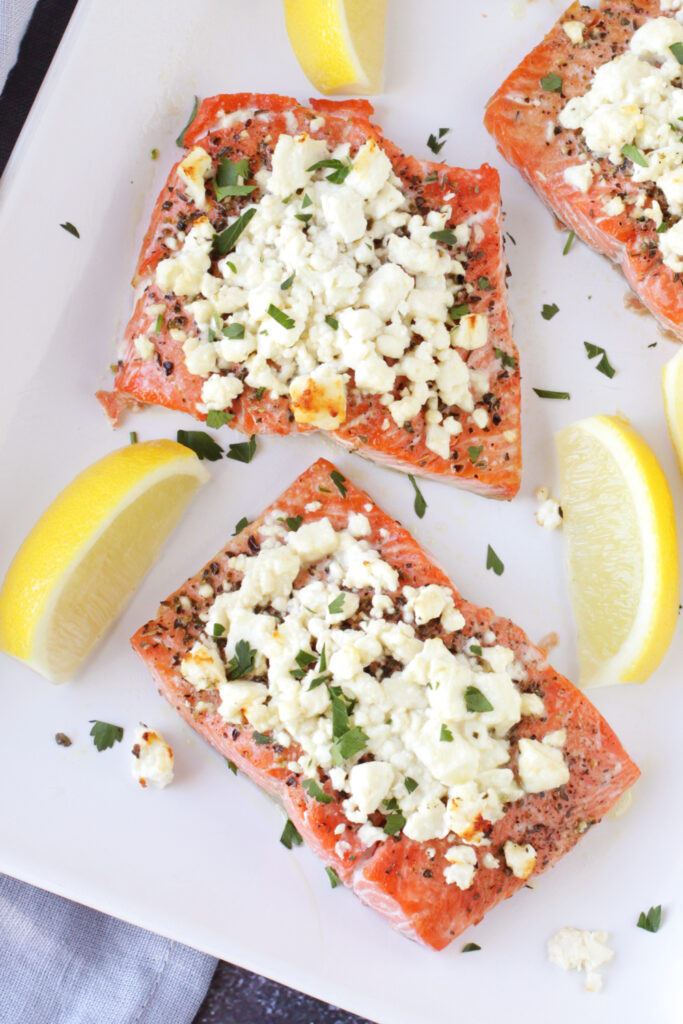 Low-FODMAP Feta Crusted Salmon